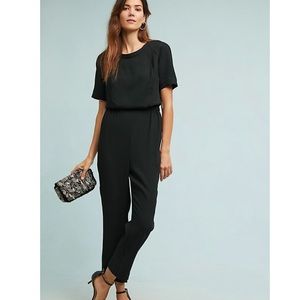 NWOT Anthropologie Allegory Textured Jumpsuit Size L